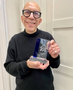 Max Cohen with Veterans Aid award