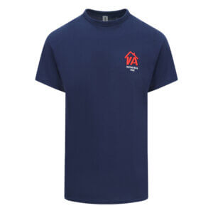 Veterans Aid Embroidered T-Shirt — Navy